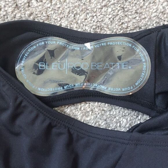 New With Tag Bleu Rod Beattie Size 6 Don't Mesh With Me One-piece Black Swimsuit - Picture 12 of 12
